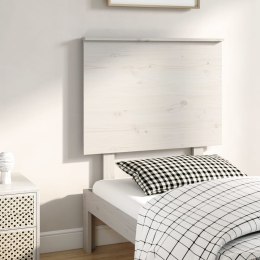 VidaXL Wezgłowie łóżka, białe, 79x6x82,5 cm, lite drewno sosnowe