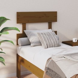VidaXL Wezgłowie łóżka, miodowy brąz, 93,5x3x81cm, lite drewno sosnowe