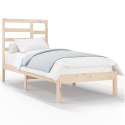 VidaXL Rama łóżka, lite drewno, 90x200 cm