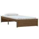 VidaXL Rama łóżka, miodowy brąz, lite drewno, 90x190 cm, pojedyncza