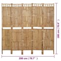 VidaXL Parawan 5-panelowy, bambusowy, 200 x 180 cm