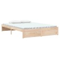 VidaXL Rama łóżka, lite drewno, 140 x 200 cm