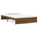 VidaXL Rama łóżka, miodowy brąz, lite drewno, 120 x 200 cm
