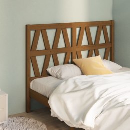 VidaXL Wezgłowie łóżka, miodowy brąz, 146x4x100 cm, drewno sosnowe