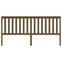 VidaXL Wezgłowie łóżka, miodowy brąz, 206x6x101 cm, drewno sosnowe