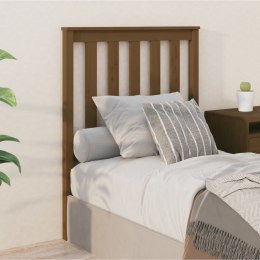 VidaXL Wezgłowie łóżka, miodowy brąz, 81x6x101 cm, lite drewno sosnowe