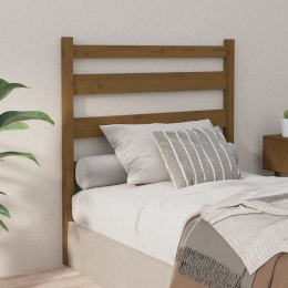 VidaXL Wezgłowie łóżka, miodowy brąz, 96x4x100 cm, lite drewno sosnowe