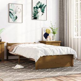VidaXL Rama łóżka, miodowy brąz, lite drewno, 100 x 200 cm