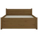 VidaXL Rama łóżka, miodowy brąz, lite drewno, 100 x 200 cm