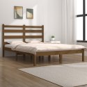 VidaXL Rama łóżka, miodowy brąz, lite drewno sosnowe, 140x200 cm