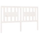 VidaXL Wezgłowie łóżka, białe, 206x4x100 cm, lite drewno sosnowe