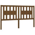 VidaXL Wezgłowie łóżka, brązowe, 156x4x100 cm, lite drewno sosnowe
