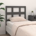 VidaXL Wezgłowie łóżka, szare, 95,5x4x100 cm, lite drewno sosnowe