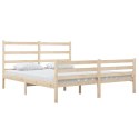 VidaXL Rama łóżka, lite drewno sosnowe, 150x200 cm