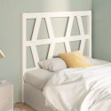 VidaXL Wezgłowie łóżka, białe, 106x4x100 cm, lite drewno sosnowe