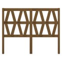 VidaXL Wezgłowie łóżka, miodowy brąz, 141x4x100 cm, drewno sosnowe