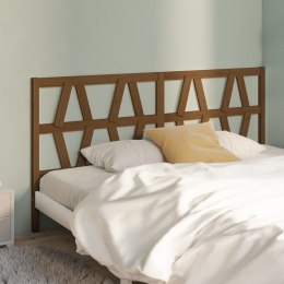 VidaXL Wezgłowie łóżka, miodowy brąz, 186x4x100 cm, drewno sosnowe