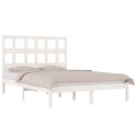 VidaXL Rama łóżka, biała, lite drewno sosnowe, 120 x 200 cm