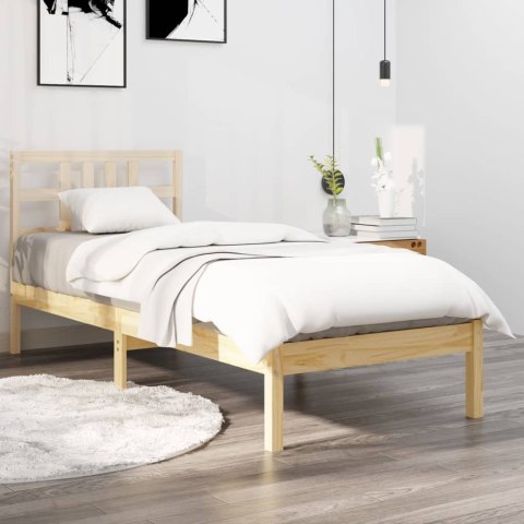 VidaXL Rama łóżka, lite drewno, 100 x 200 cm