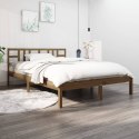VidaXL Rama łóżka, miodowy brąz, lite drewno, 120x200 cm