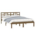 VidaXL Rama łóżka, miodowy brąz, lite drewno, 120x200 cm