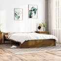 VidaXL Rama łóżka, miodowy brąz, lite drewno, 150x200 cm