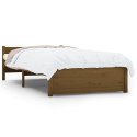VidaXL Rama łóżka, miodowy brąz, lite drewno, 90 x 200 cm