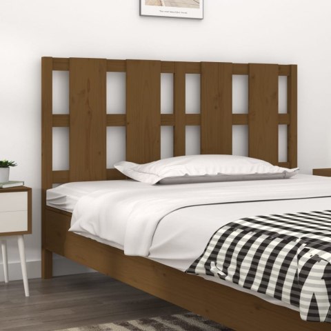 VidaXL Wezgłowie łóżka, miodowy brąz, 145,5x4x100 cm, drewno sosnowe