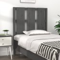 VidaXL Wezgłowie łóżka, szare, 80,5x4x100 cm, lite drewno sosnowe