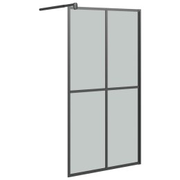 VidaXL Ścianka prysznicowa, 100x195 cm, ciemne szkło hartowane