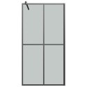 VidaXL Ścianka prysznicowa, 118x190 cm, ciemne szkło hartowane