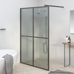 VidaXL Ścianka prysznicowa, 140x195 cm, ciemne szkło hartowane