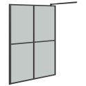 VidaXL Ścianka prysznicowa, 140x195 cm, ciemne szkło hartowane
