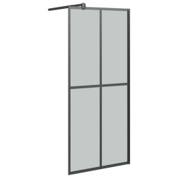 VidaXL Ścianka prysznicowa, 90x195 cm, ciemne szkło hartowane