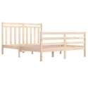 VidaXL Rama łóżka, lite drewno, 140x200 cm