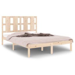 VidaXL Rama łóżka, lite drewno sosnowe, 120x200 cm