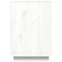 VidaXL Biurko, białe, 140x50x75 cm, lite drewno sosnowe