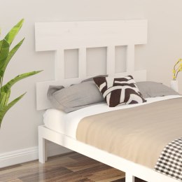 VidaXL Wezgłowie łóżka, białe, 103,5x3x81 cm, lite drewno sosnowe