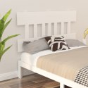 VidaXL Wezgłowie łóżka, białe, 138,5x3x81 cm, lite drewno sosnowe