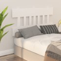 VidaXL Wezgłowie łóżka, białe, 138,5x3x81 cm, lite drewno sosnowe