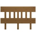 VidaXL Wezgłowie łóżka, miodowy brąz, 123,5x3x81 cm, drewno sosnowe