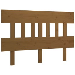 VidaXL Wezgłowie łóżka, miodowy brąz, 143,5x3x81 cm, drewno sosnowe