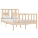 VidaXL Rama łóżka, lite drewno, 120x190 cm, podwójna