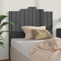 VidaXL Wezgłowie łóżka, szare, 106x4x110 cm, lite drewno sosnowe