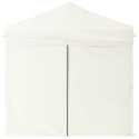 VidaXL Składany namiot imprezowy ze ściankami, kremowy, 2x2 m