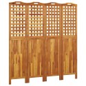 VidaXL Parawan 4-panelowy, 162x2x180 cm, lite drewno akacjowe