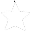 VidaXL Świąteczna dekoracja w kształcie gwiazdy, 48 LED, ciepła biel
