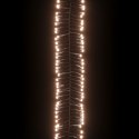 VidaXL Sznur lampek LED, 2000 diod w kolorze ciepłej bieli, 17 m, PVC