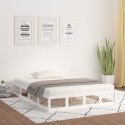 VidaXL Rama łóżka, biała, 120x190 cm, lite drewno