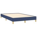 VidaXL Rama łóżka, niebieska, 120x200 cm, obita tkaniną